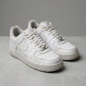 Pre-owned /Nike Air Force 1 '07 Low - White/White - Men's Size 9 / Women's 10.5